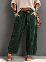 Branka - Pantalones harem texturizados