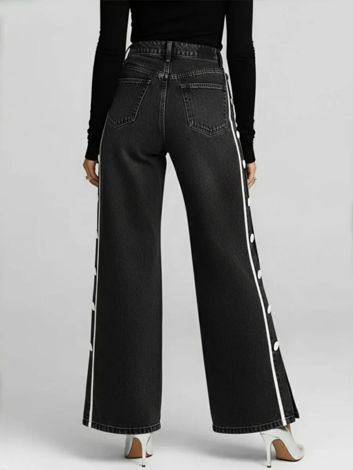 Vika - Jeans slim ajustados con cierre frontal