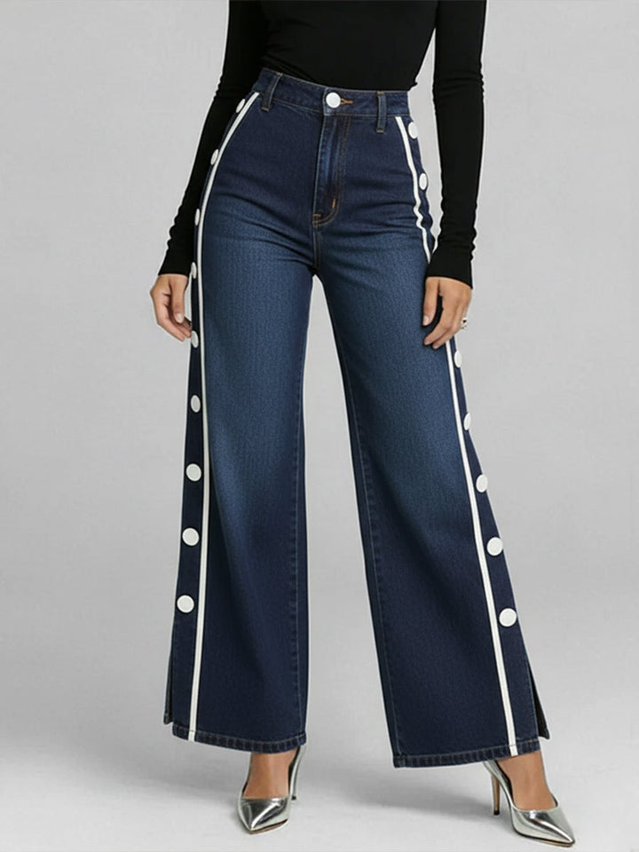 Vika - Jeans slim ajustados con cierre frontal