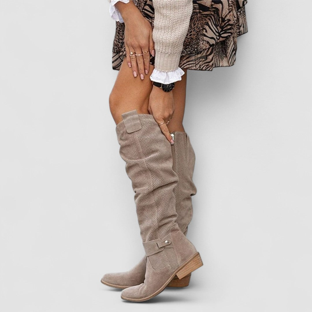 Amira - Botines estilo western acolchados