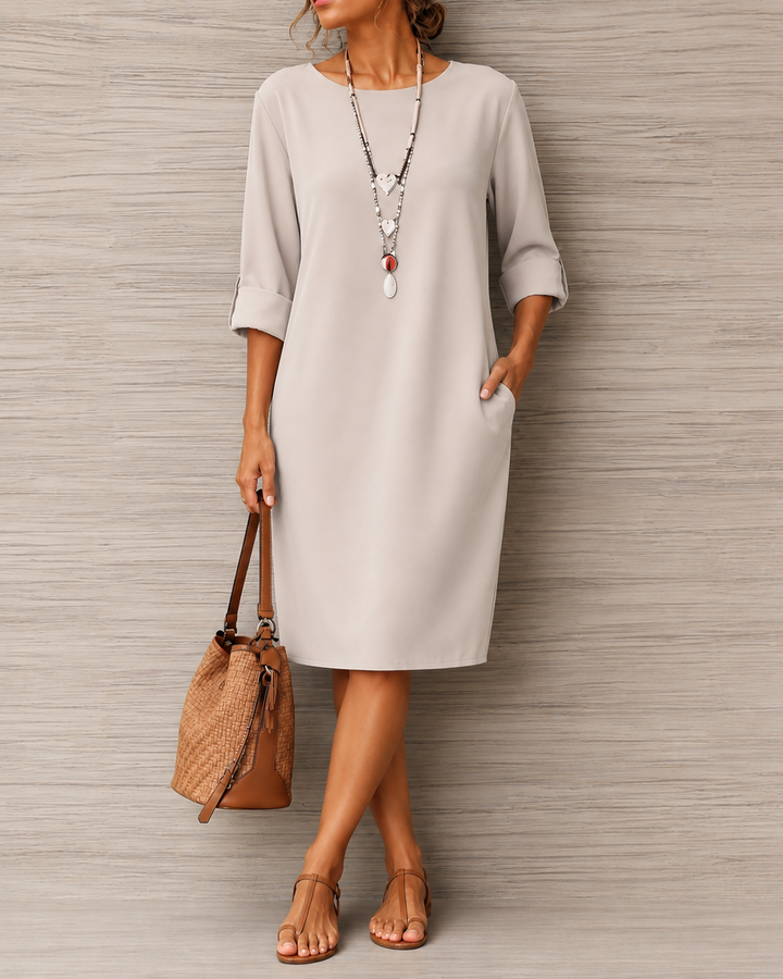 Gilda - Vestido midi de tacto suave