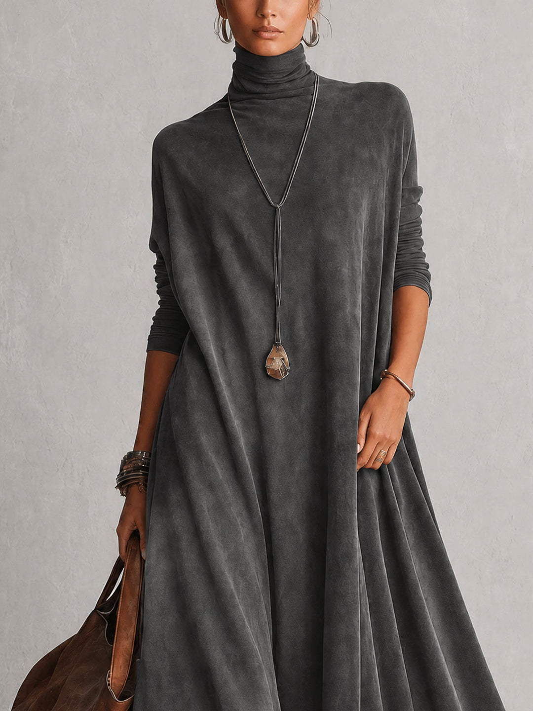 Pamina - Vestido corte A con panel de encaje