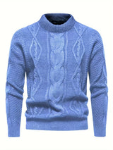 Kael - Suéter de punto trenzado con cuello semi alto