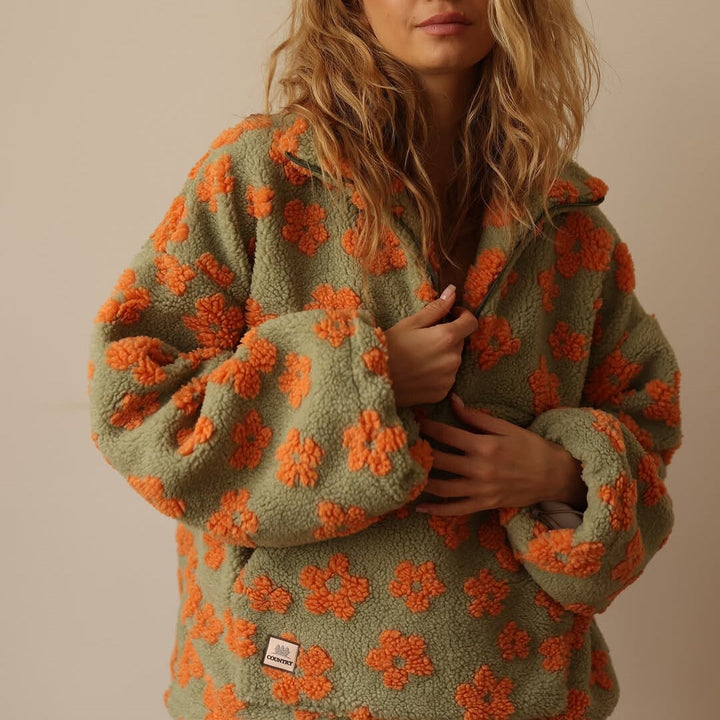 Fallon - Suéter floral de tacto suave