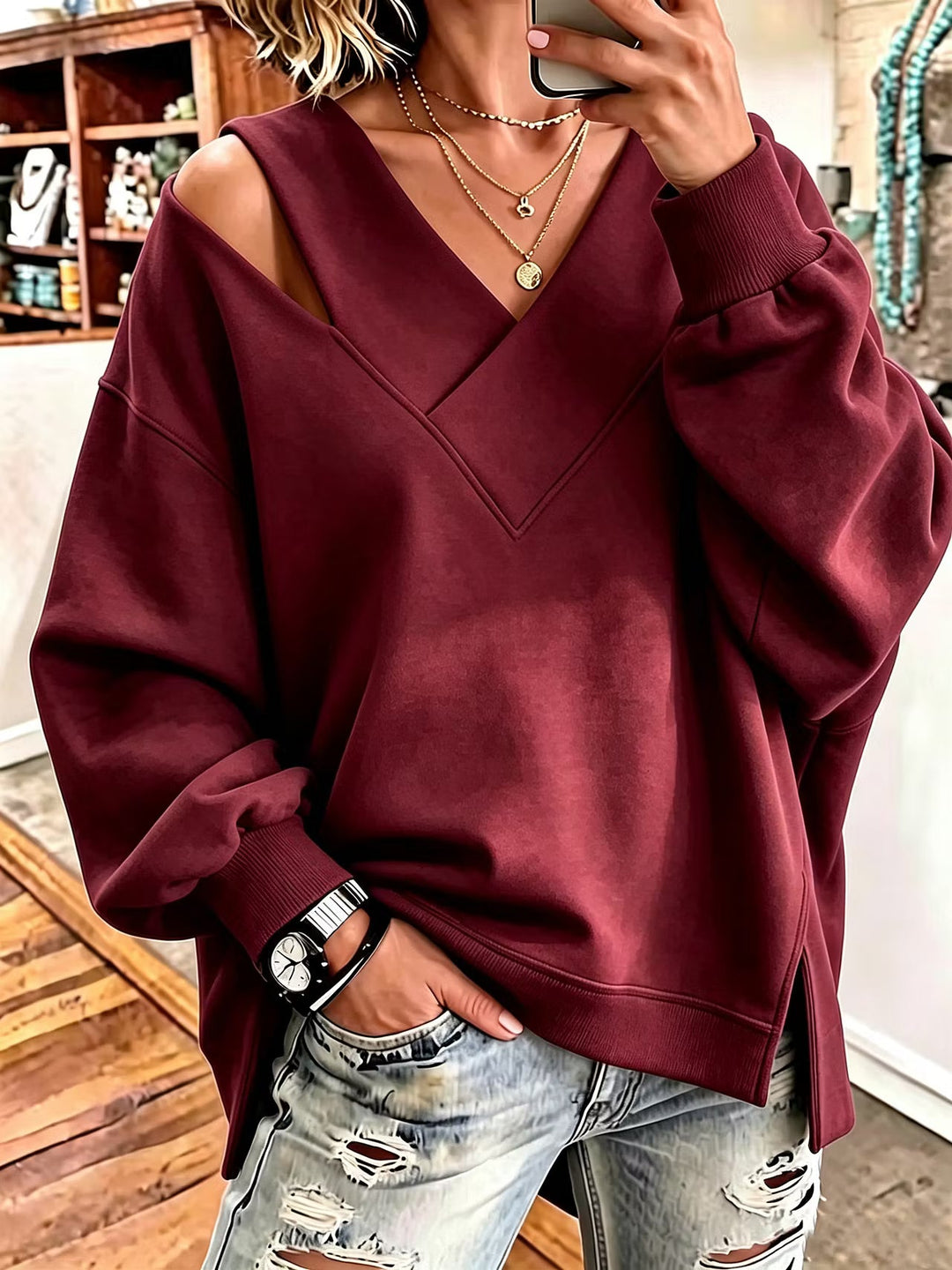 Evie - Sudadera suave al tacto