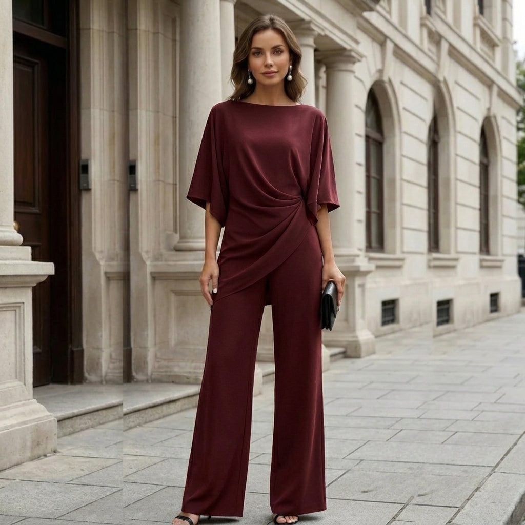Liesa - Conjunto de dos piezas con mangas de capa refinadas