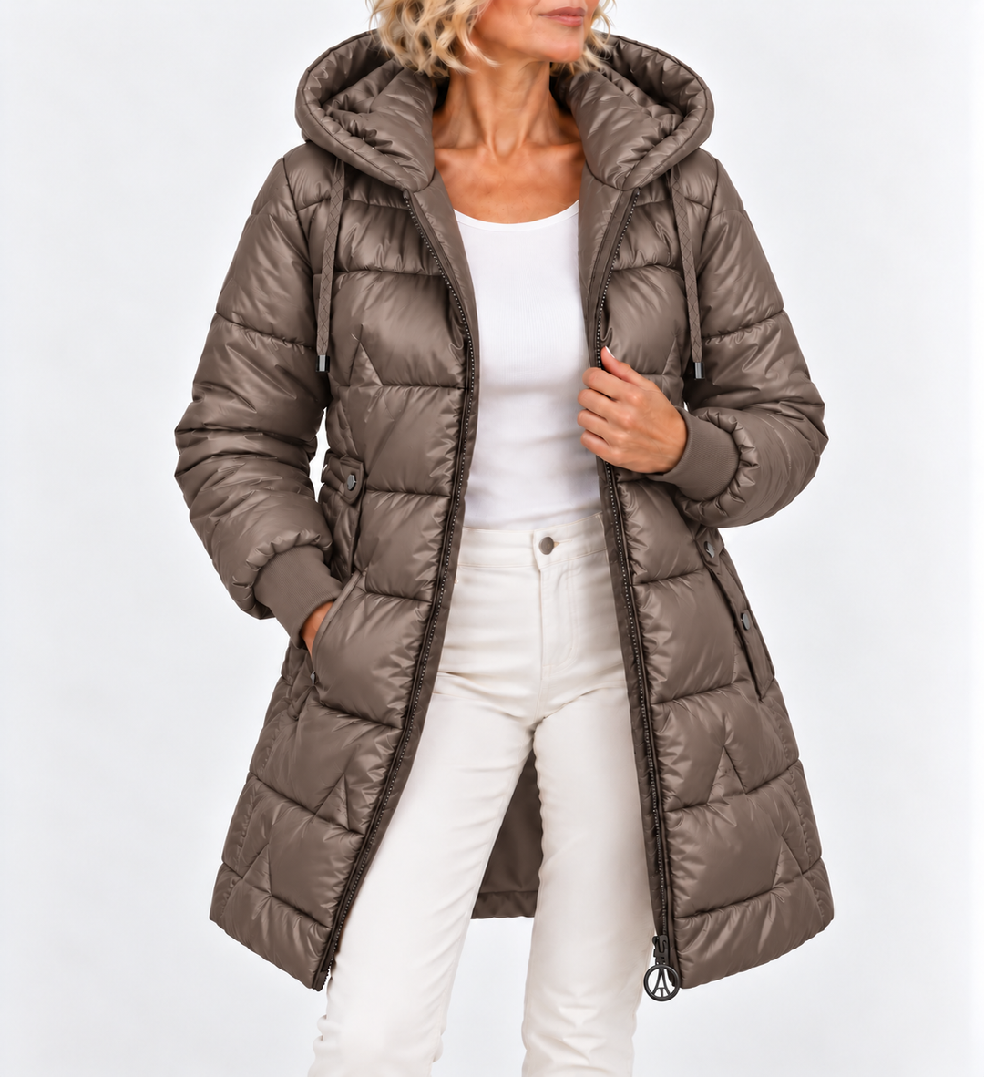 Tilda - Chamarra puffer larga acolchada