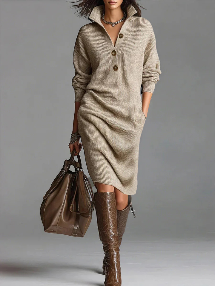 Marit - Vestido midi escultural