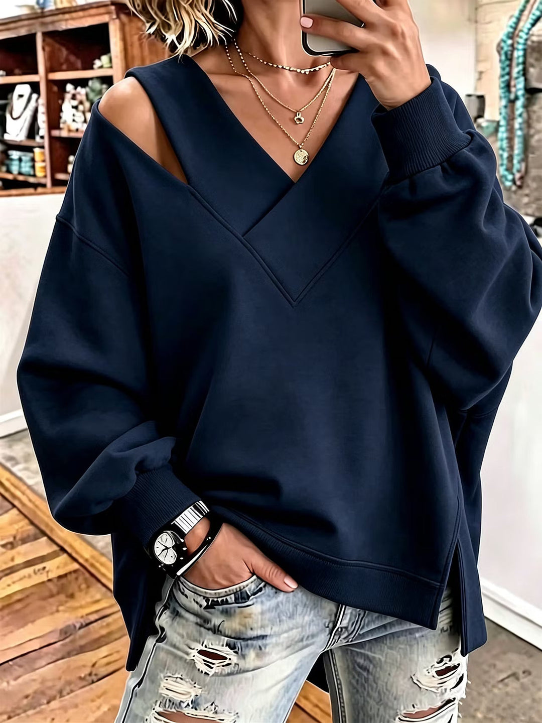 Evie - Sudadera suave al tacto