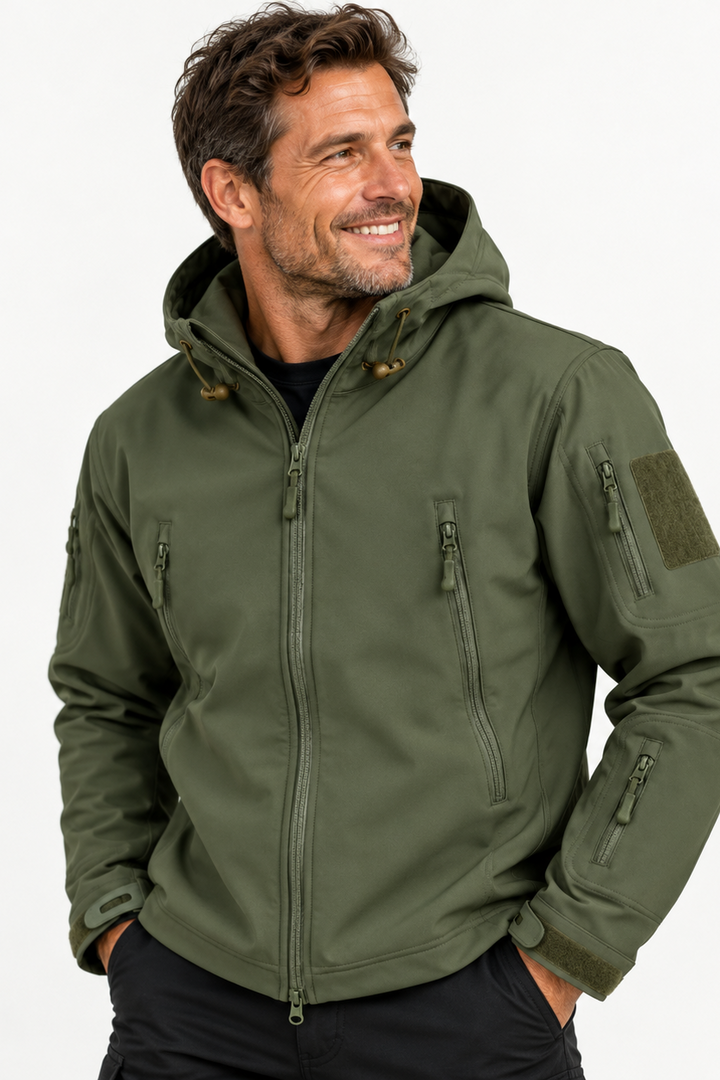 Arno - Chamarra slim fit con capucha