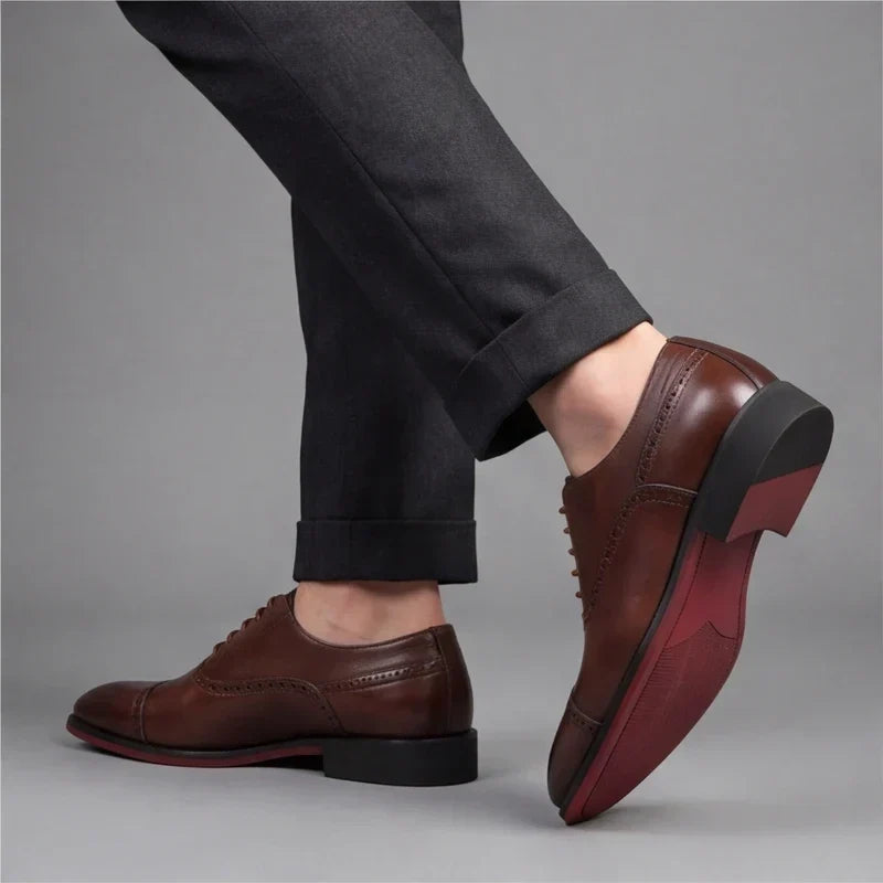 Arvid - Zapatos Oxford premium con puntera recta