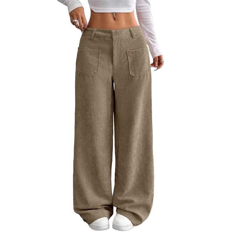 Irma - Pantalones de pierna ancha de tacto suave